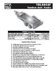 DCA-36SPX Trailer TRLR-85XF Specifications