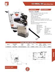 CC190XL-EE Early entry Saws