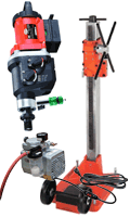 Weka CB744 core drill motor with M2 Anchor stand and vacuum pump