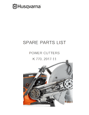 K770 14 Inch Power Cutter Parts List