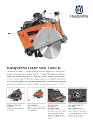 Husqvarna FS7000D Flat Saw