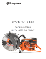 K1270 16 Inch Power Cutter Parts List