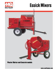 Essick Mortar Mixer Brochure