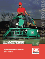Multiquip whiteman ride-on trowel catalog