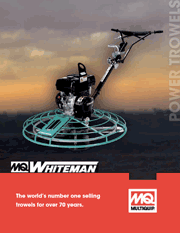 Multiquip whiteman power trowel catalog