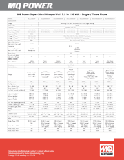 MQ Power 1 and 3 Phase Generator Brochure