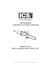 701A Repair Parts Price List