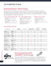 ICS Diamond Chain Selection Chart for ICS ProFORCE Chains