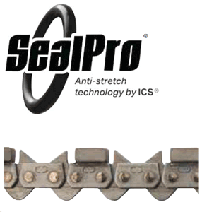 Diagram of ICS FORCE3 Standard 35 Diamond Chains (p/n 584294) with SealPRO Technology used on ICS diamond chains.