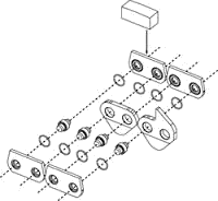 Diagram of ICS Diamond Chains with SealPRO Technology used on ICS diamond chains.