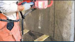 insert wedges and cut the top of the window