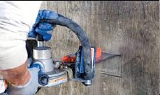 Slowly score concrete