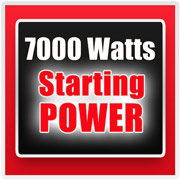 EM6500 provides up to 7000 watts of power for 10 seconds.