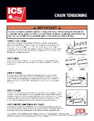 Click here for Tensioning tips for your ICS 14 Inch  ProFORCE G Diamond Chain (P/N 531755)